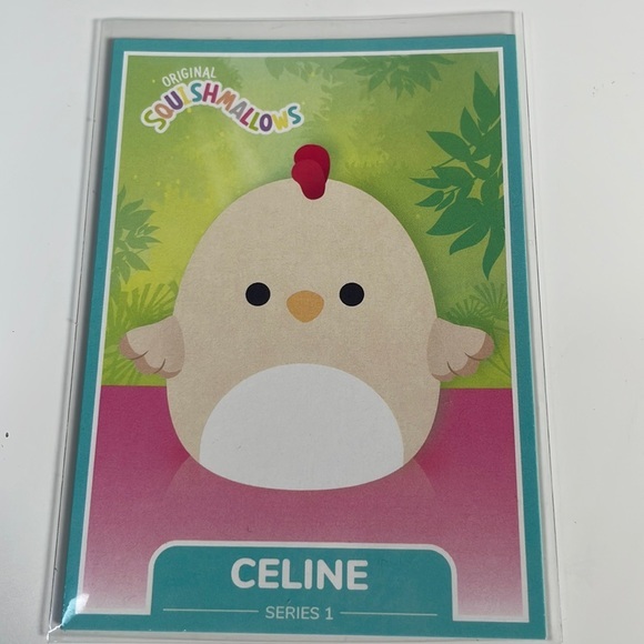 Squishmallows Trading Card Series 1 Wildlife Squad Celine the Chicken - Picture 1 of 3